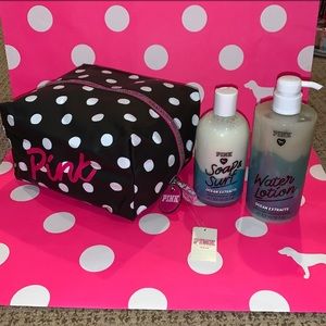 Nwt Victoria’s Secret Pink Ocean Extracts & Pouch